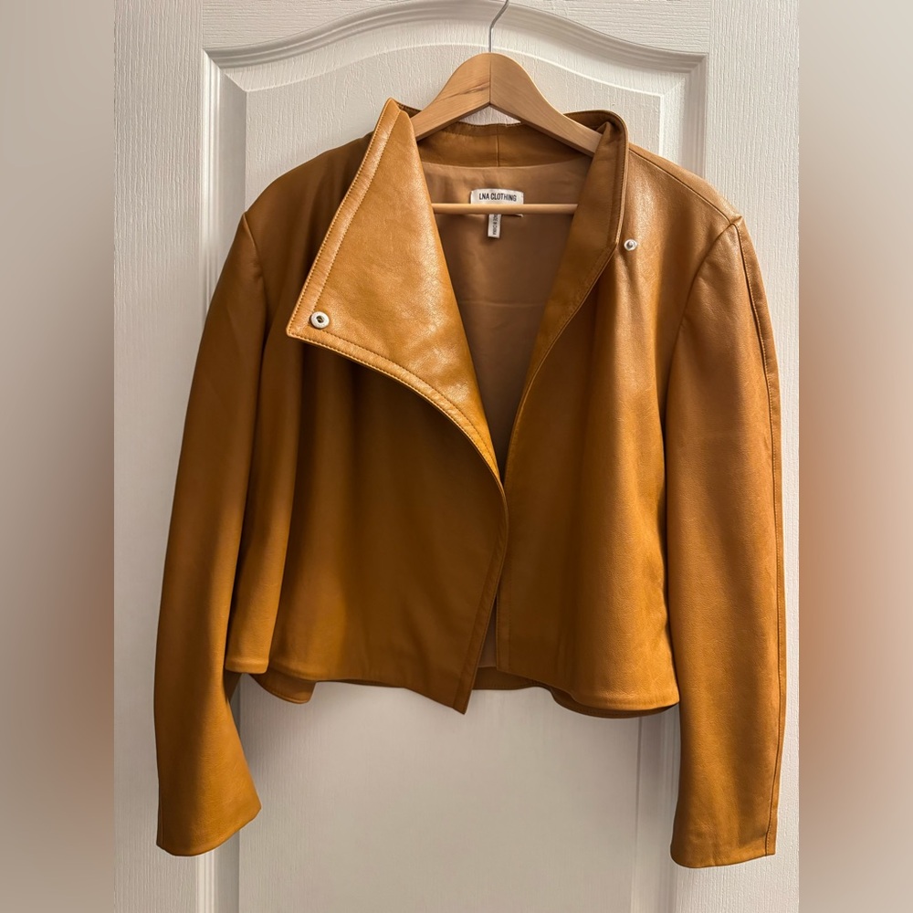 LNA Clothing Solo Faux Leather Jacket